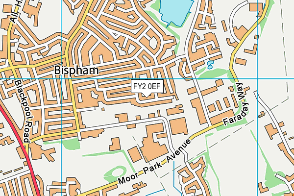 FY2 0EF map - OS VectorMap District (Ordnance Survey)