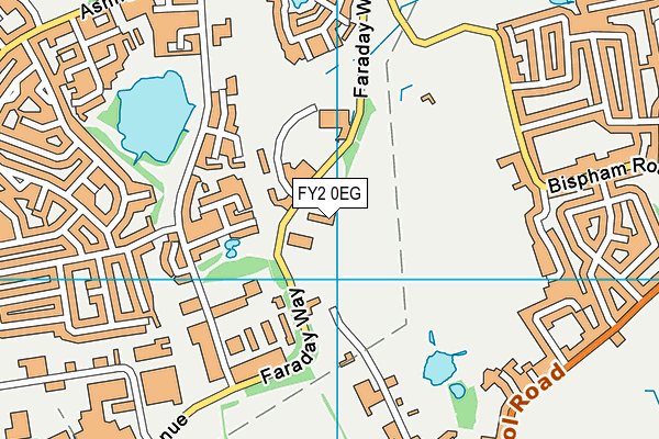 FY2 0EG map - OS VectorMap District (Ordnance Survey)