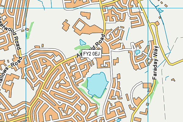 FY2 0EJ map - OS VectorMap District (Ordnance Survey)