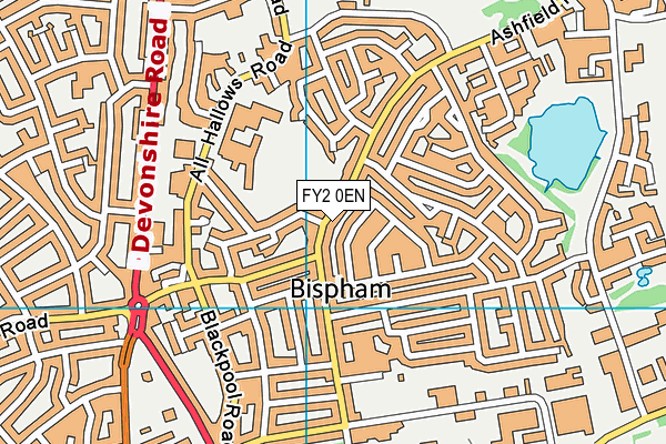 FY2 0EN map - OS VectorMap District (Ordnance Survey)