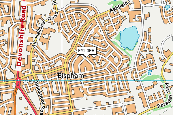 FY2 0ER map - OS VectorMap District (Ordnance Survey)