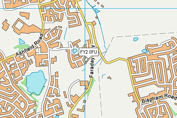 FY2 0FU map - OS VectorMap District (Ordnance Survey)