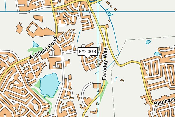 FY2 0GB map - OS VectorMap District (Ordnance Survey)