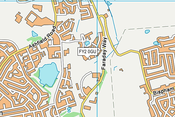 FY2 0GU map - OS VectorMap District (Ordnance Survey)