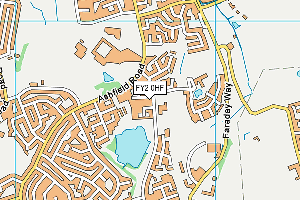 FY2 0HF map - OS VectorMap District (Ordnance Survey)