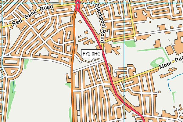 FY2 0HG map - OS VectorMap District (Ordnance Survey)