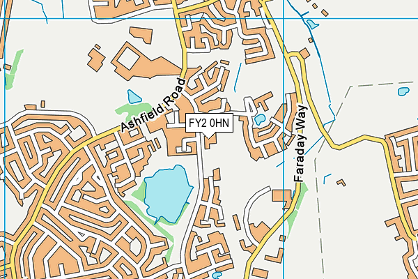 Kincraig Primary School map (FY2 0HN) - OS VectorMap District (Ordnance Survey)