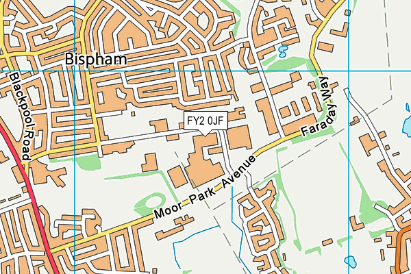 Bispham Body Senze (Closed) map (FY2 0JF) - OS VectorMap District (Ordnance Survey)