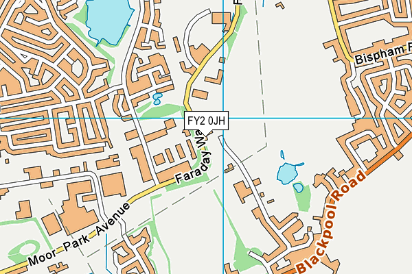 FY2 0JH map - OS VectorMap District (Ordnance Survey)