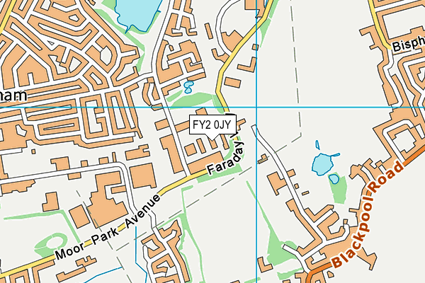 FY2 0JY map - OS VectorMap District (Ordnance Survey)