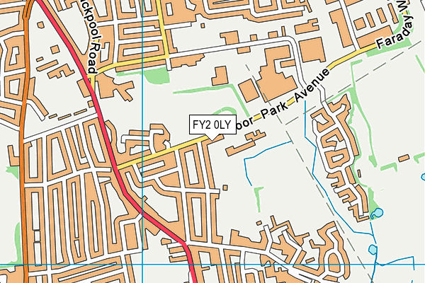 Moor Park Primary School map (FY2 0LY) - OS VectorMap District (Ordnance Survey)
