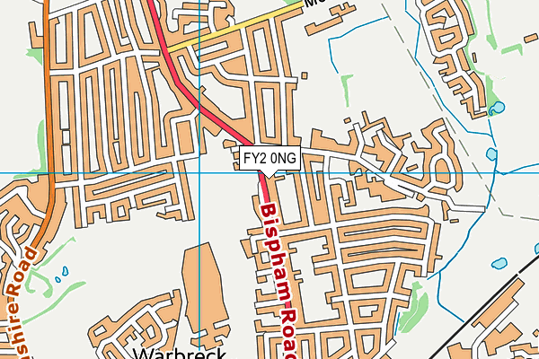 FY2 0NG map - OS VectorMap District (Ordnance Survey)