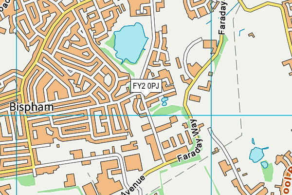 FY2 0PJ map - OS VectorMap District (Ordnance Survey)