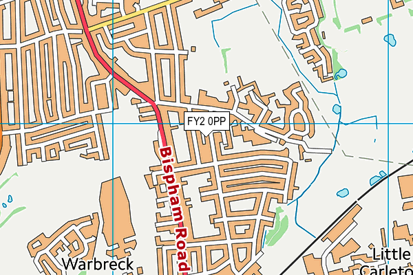 FY2 0PP map - OS VectorMap District (Ordnance Survey)