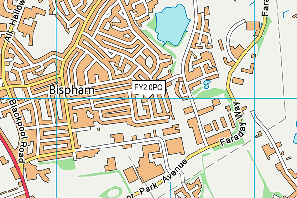 FY2 0PQ map - OS VectorMap District (Ordnance Survey)