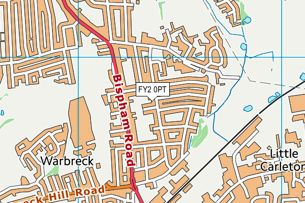 FY2 0PT map - OS VectorMap District (Ordnance Survey)