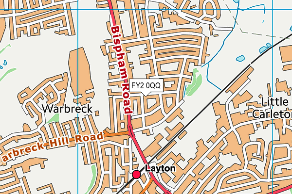 FY2 0QQ map - OS VectorMap District (Ordnance Survey)