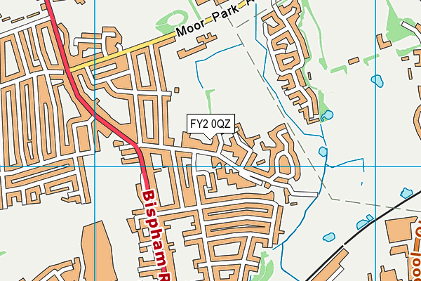 FY2 0QZ map - OS VectorMap District (Ordnance Survey)