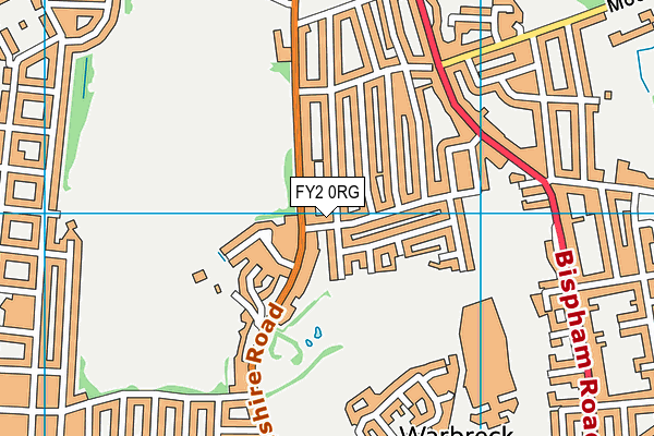 FY2 0RG map - OS VectorMap District (Ordnance Survey)
