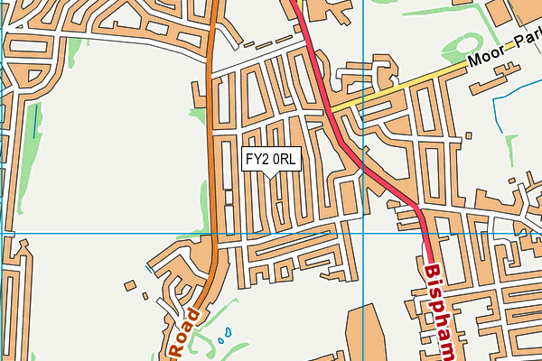 FY2 0RL map - OS VectorMap District (Ordnance Survey)