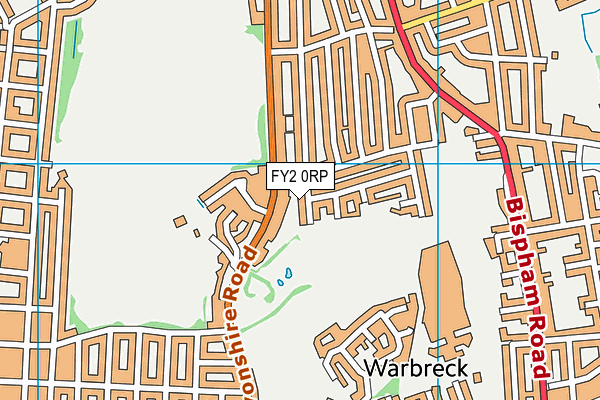FY2 0RP map - OS VectorMap District (Ordnance Survey)