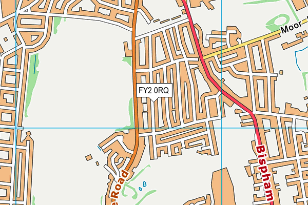 FY2 0RQ map - OS VectorMap District (Ordnance Survey)