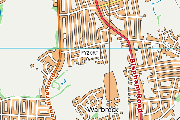 FY2 0RT map - OS VectorMap District (Ordnance Survey)