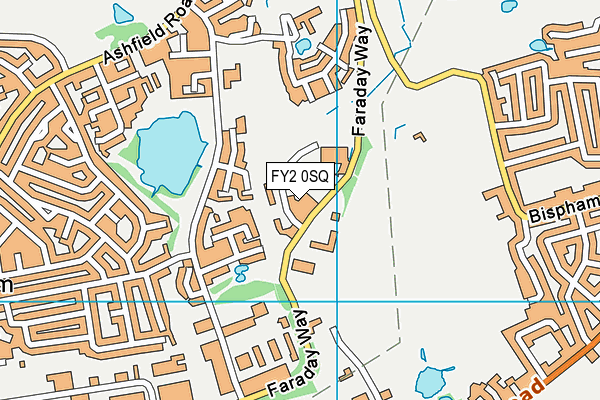 FY2 0SQ map - OS VectorMap District (Ordnance Survey)