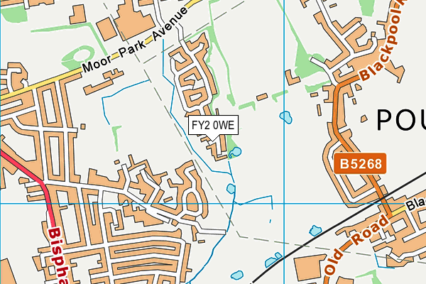 FY2 0WE map - OS VectorMap District (Ordnance Survey)