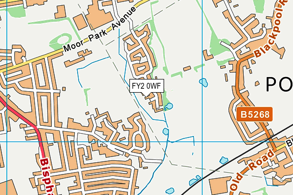 FY2 0WF map - OS VectorMap District (Ordnance Survey)