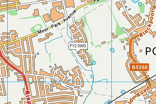 FY2 0WG map - OS VectorMap District (Ordnance Survey)
