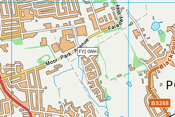 FY2 0WH map - OS VectorMap District (Ordnance Survey)