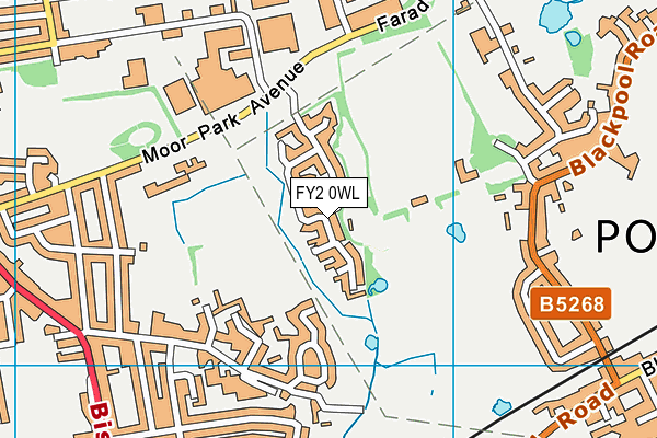 FY2 0WL map - OS VectorMap District (Ordnance Survey)