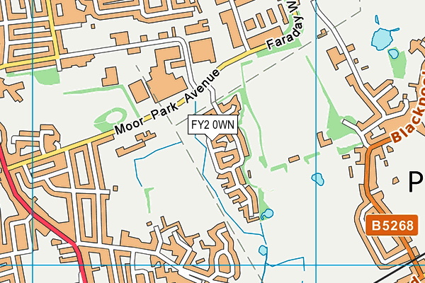 FY2 0WN map - OS VectorMap District (Ordnance Survey)