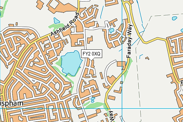 FY2 0XQ map - OS VectorMap District (Ordnance Survey)