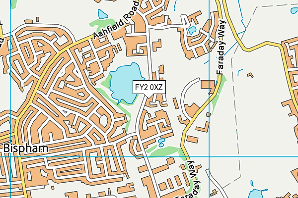 FY2 0XZ map - OS VectorMap District (Ordnance Survey)