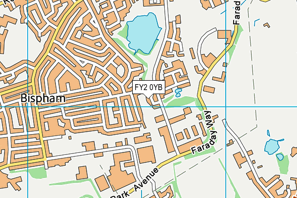 FY2 0YB map - OS VectorMap District (Ordnance Survey)