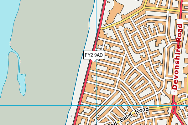 FY2 9AD map - OS VectorMap District (Ordnance Survey)