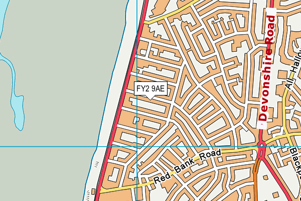 FY2 9AE map - OS VectorMap District (Ordnance Survey)