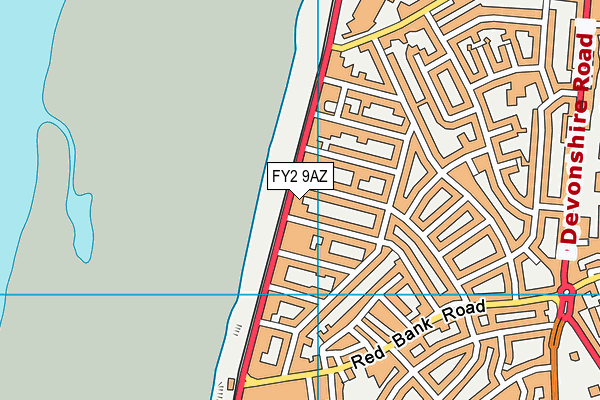 FY2 9AZ map - OS VectorMap District (Ordnance Survey)
