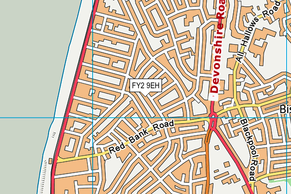 FY2 9EH map - OS VectorMap District (Ordnance Survey)