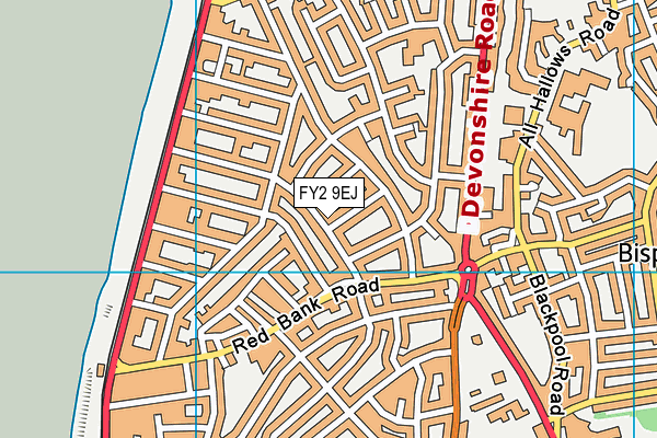 FY2 9EJ map - OS VectorMap District (Ordnance Survey)
