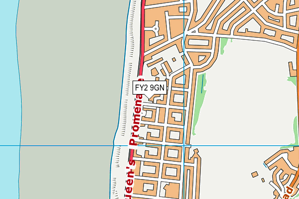 FY2 9GN map - OS VectorMap District (Ordnance Survey)