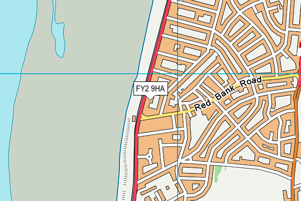 FY2 9HA map - OS VectorMap District (Ordnance Survey)