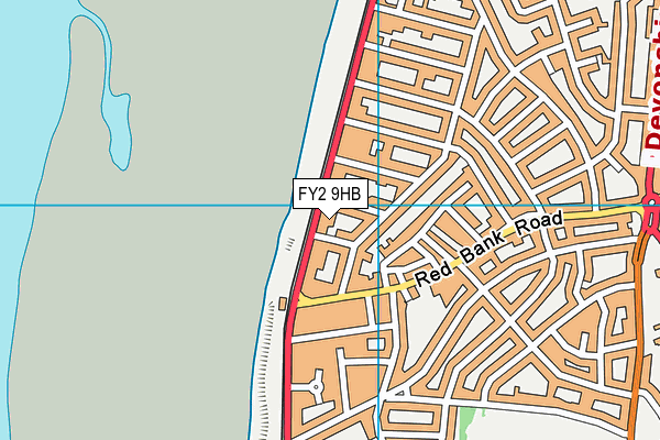 FY2 9HB map - OS VectorMap District (Ordnance Survey)