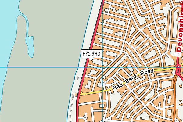 FY2 9HD map - OS VectorMap District (Ordnance Survey)