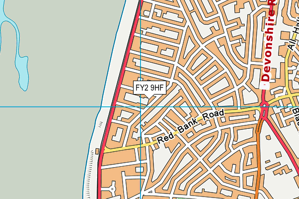 FY2 9HF map - OS VectorMap District (Ordnance Survey)