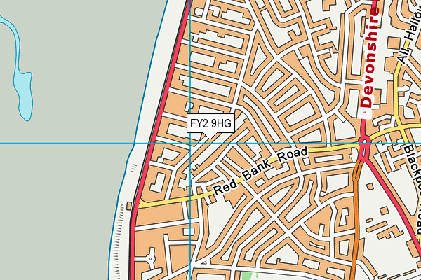 FY2 9HG map - OS VectorMap District (Ordnance Survey)