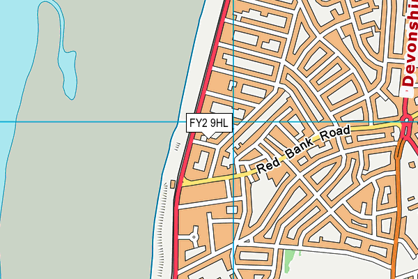 FY2 9HL map - OS VectorMap District (Ordnance Survey)