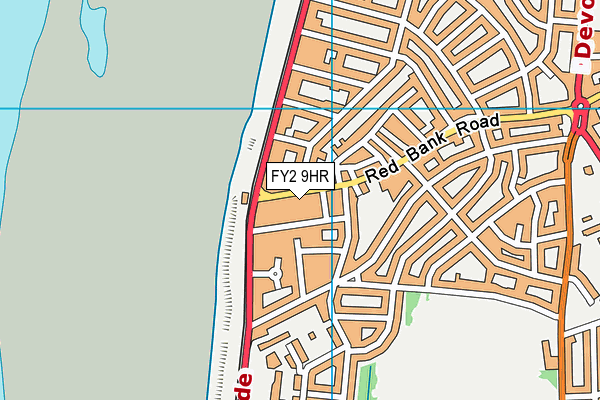 FY2 9HR map - OS VectorMap District (Ordnance Survey)